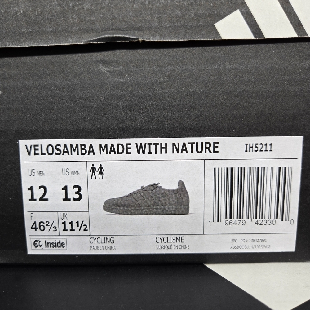 Brand New adidas Velosamba Made with Nature Men's Cycling Shoes Size 12 - Picture 8 of 8